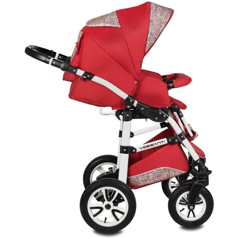 Carucior Flamingo Easy Drive 3 in 1 - Vessanti Red